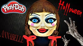 Huevo Sorpresa Gigante de Annabelle de Halloween de Plastilina Play doh en Español Muñeca