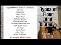Flour Types and Protein Content