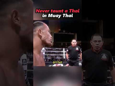 Never taunt a Thai in Muay Thai#mma
