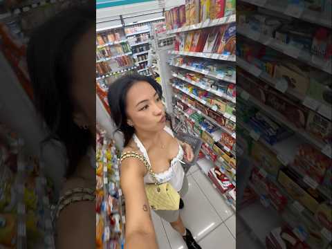 Shopping at a Korean convenience store