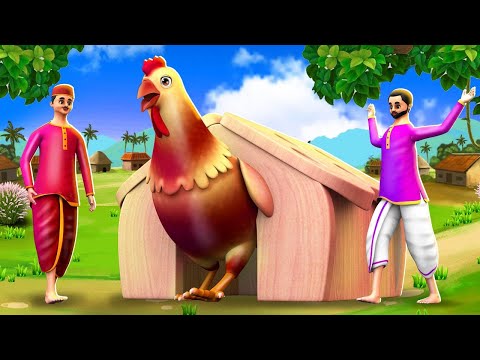 मुर्गी का लकड़ी घर हिन्दी कहानिया -Hen's Wooden House | 3D Animated Hindi Moral Stories | Maa Maa Tv