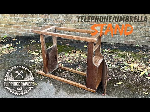 Old Telephone / Umbrella stand RESTORATION with something extra 😉