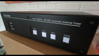 Mat pro 1500 automatic antenna tuner, 1500 watts ssb with ptt bypass helpful  for tube amplifiers.