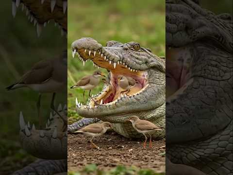 This Bird Is Bodyguard Of Crocodile Eggs 🥚🐊😱