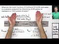 Calculating Mole Fractions in Solutions