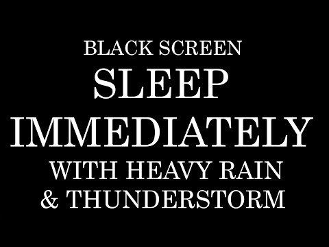 12 Hours Peaceful Heavy Rain & Thunderstorm Retreat | Heavy Rainfall Ambiance to Relieve Stress