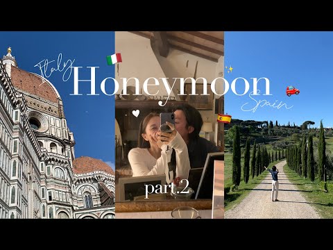 이탈리아~스페인 신혼여행 브이로그 2편✈️ITALY 피렌체, 시에나, 아그리투스모, 피엔짜,몬테풀치아노 (🇮🇹 중부소도시 자유여행, 토스카나 농가민박, 로드트립) | Jody 조디