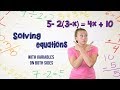 Solving Equations with Variables on Both Sides