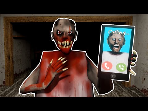 Granny calls Evil Granny - Funny horror granny game animation