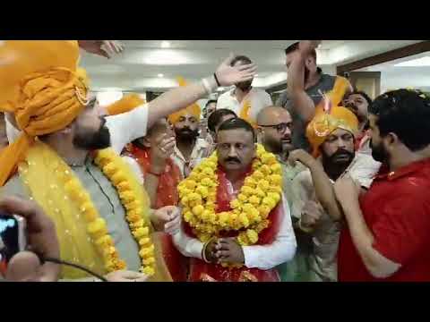 #BreakingNews Sanjeev Singh Rinku Bane Yuva Rajput Sabha ke pardhan