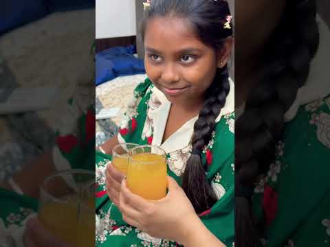 पूरा ग्लॉस ही खाली कर दिया 😃 #family #funny #trending #thehravlogs