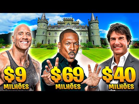 11 mansões mais luxuosas dos atores de Hollywood (The Rock, Eddie Murphy, Tom Cruise, Will Smith...)