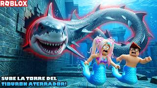 SOMOS UNOS SIRENOS ESCAPANDO DEL TIBURON GUSANO ATERRADOR! AYUDAA!😫🦈