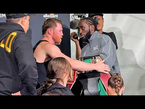 Crawford Gives Canelo His belts Back & Hugs Him in Powerful Post-Fight Moment!