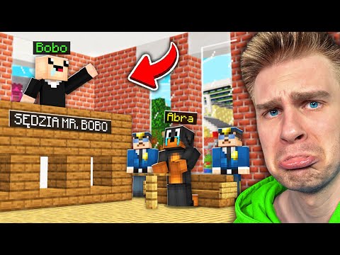 BOBO POZWAŁ MNIE… i ROZPOCZĄŁ DRAMĘ w SĄDZIE na MILIONOWICACH w Minecraft! 😡