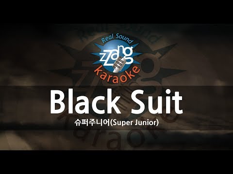 [짱가라오케/원키/노래방] 슈퍼주니어(Super Junior)-Black Suit KPOP Karaoke [ZZang KARAOKE]