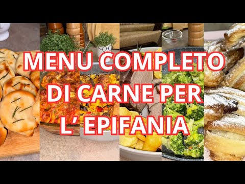 MENU DI CARNE PER LA BEFANA, ecco un bel menù completo per il pranzo dell'epifania