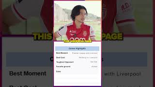 Takumi Minamino writes his own Wikipedia page 📝🇯🇵