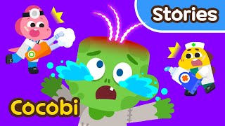 ¡Oh no! ¡Al zombi se le cayó todo el pelo!🧟‍♂️💨 | Hospital Monstruo Cocobi | Episodio 2