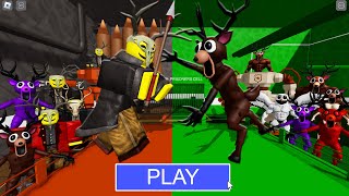 CULTIST Team Vs DEER Team in 99 NIGHTS BARRY'S PRISON RUN! New Scary Obby (#Roblox)