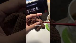 It’ll only take you 2hr max😳 #crochet #amigurumi #diycrafts #crochetbear #yarn