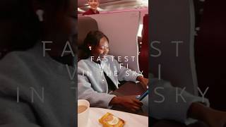 We have the fastest connection in the sky, and it's free for all passengers!