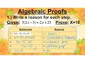 Exploring Algebraic Proofs and Rational Expressions
