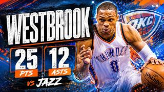Russell Westbrook 25 pts 12 asts vs Jazz 14/15 season