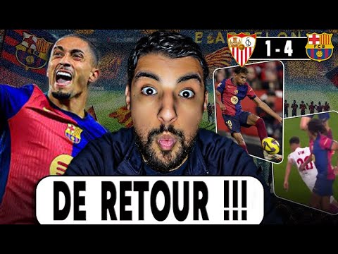 LE BARÇA REVIENT DANS LA COURSE AU TITRE !!! | Debrief: FC Séville 1 vs  4 FC BARCELONE (Liga)