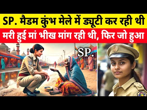 SP. मैडम कुंभ मेले में ड्यूटी कर रही थी, मरी हुई मां भीख मांग रही थी फिर जो हुआ Heart Touching