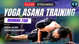 Live yoga asana training with Himalayan Siddhaa Akshar | 18 August 2025