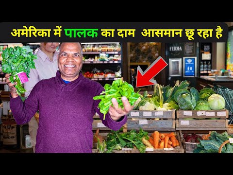 Indian Vegetable in America अमेरिका में पालक कितने का मिलता है with @apnaamerica