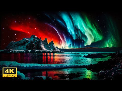 Explore The Aurora Borealis &amp; The Northern Lights in 4K Video Ultra HD with Relaxing Music