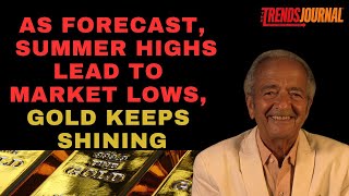 AS FORECAST, SUMMER HIGHS LEAD TO MARKET LOWS, GOLD KEEPS SHINING