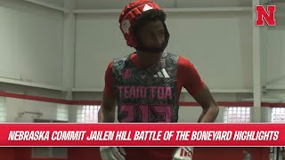 CB Jailen Hill Battle of the Boneyard 7 on 7 highlights l HuskerOnline