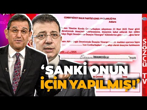 Fatih Portakal CHP'nin Ön Seçim Formundaki Gizli Detayı Anlattı! 'Sanki Onun İçin Yapılmış!'