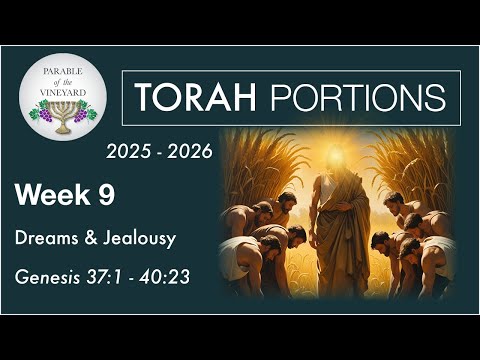 Torah Portion Week 9 - Genesis 37:1 - 40:23  (Joseph's Dreams - Envy & The Brethren)  2025 - 2026