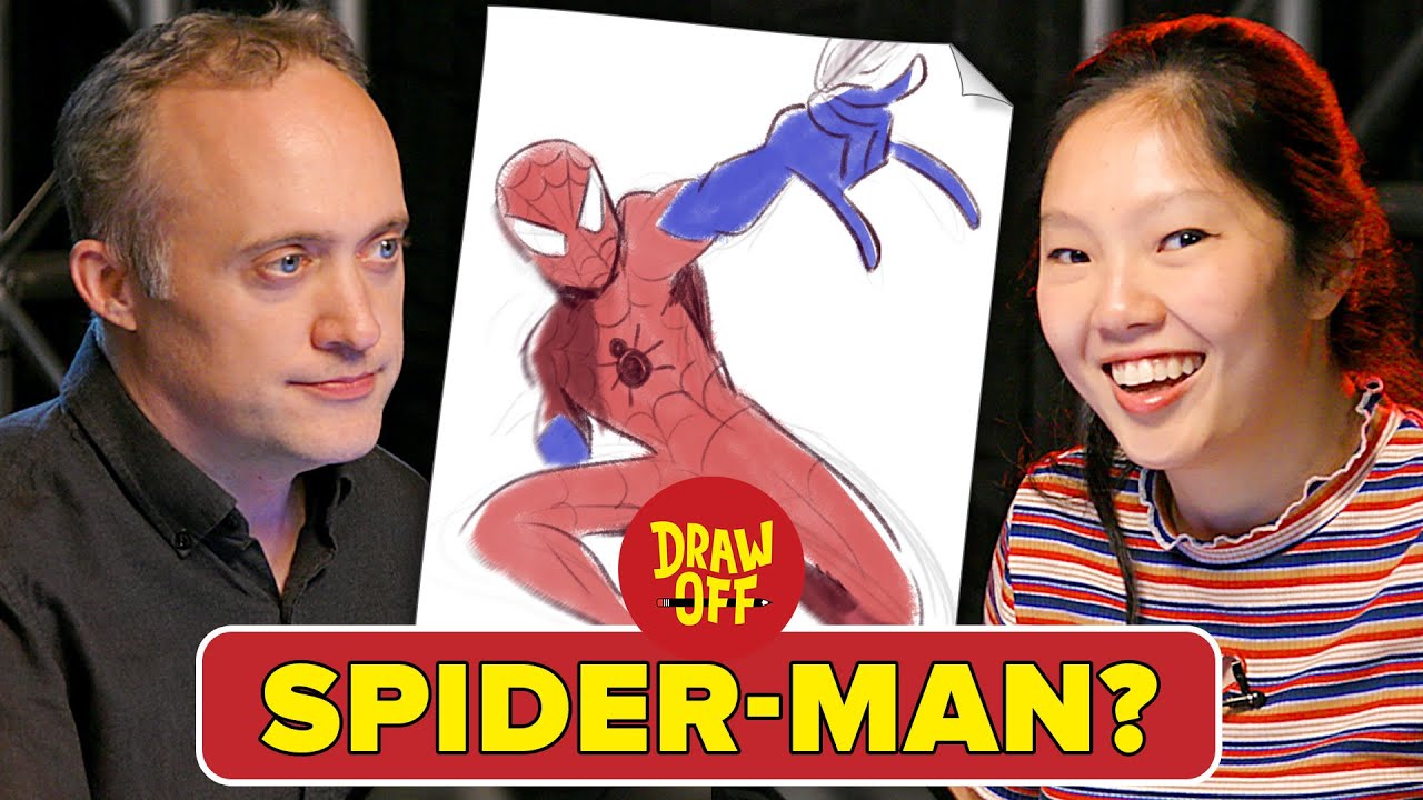 Animator Vs. Cartoonist Draw Marvel Characters From Memory Draw Off