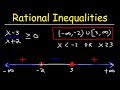 Rational Inequalities and Interval Notation