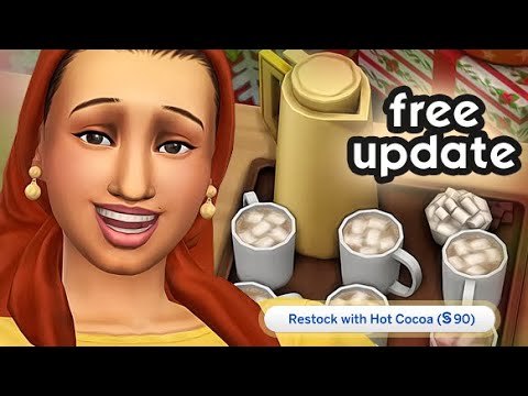 Free HOLIDAY Update For The Sims 4 🎄 ... (Hot Coco Maker, New Recipes, Clothes and More)