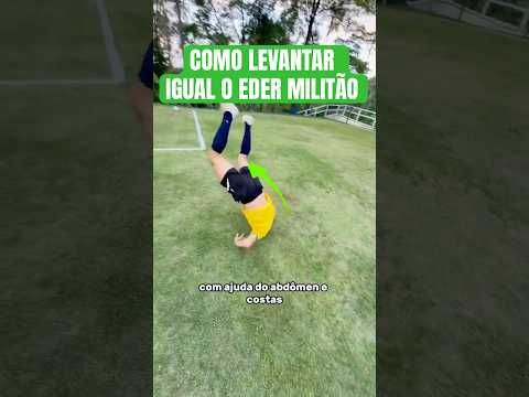 COMO LEVANTAR IGUAL EDER MILITÃO 🔥 #futebol #edermilitao #falta #tutorial #bera