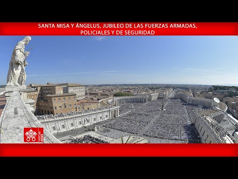 09/2/2025, Santa Misa y Ángelus, Jubileo de las FFAA, de Policia y Seguridad | Papa Francisco