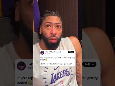 When a Lakers Reporter Accidentally Hinted Anthony Davis Was Getting Traded