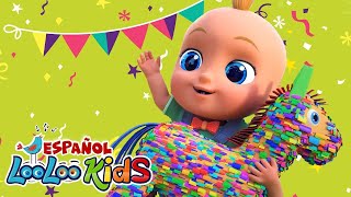 ¿Quién rompe la piñata? + Diez en la cama + Los Pollitos - Canciones Infantiles para niños LooLoo