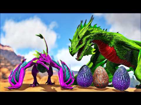 O BABY DRAGON 🐉 CRESCEU, SE VINGOU, EVOLUIU E SE CASOU! A HISTÓRIA DE UM DRAGÃO! ARK🦕DINOSSAUROS🦖