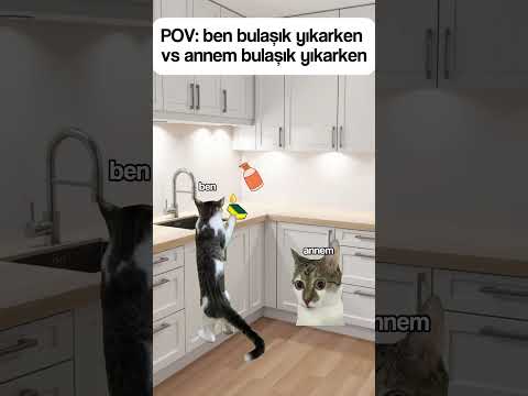 Bulaşık Yıkarken Ben vs Annem