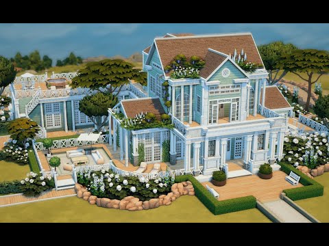 The Sims 4: Dreamy Windenburg Mansion (No CC Speed Build)