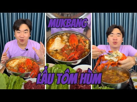 TỰ LÀM VÀ MUKBANG NỒI LẨU TÔM HÙM 1 TRIỆU