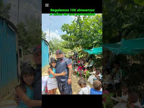 REGALAMOS 100 ALMUERZOS A UNA COMUNIDAD #comida  #socialmedia  #obrasocial