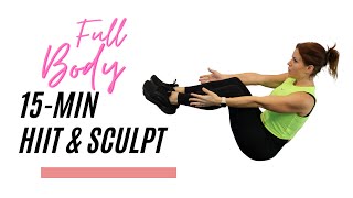 15 Minute Full Body HIIT - NO EQUIPMENT WORKOUT